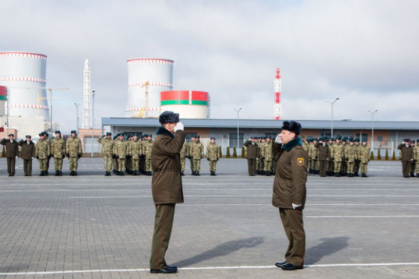 Вайскоўцы ўнутраных войскаў МУС заступілі на баявое дзяжурства па ахове Беларускай АЭС