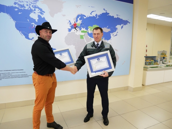 Two certificates from the Book of Records of Belarus were awarded to Belarusian NPP today