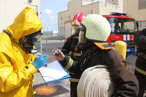 Firefighting training took place at Belarusian NPP