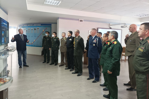 Military attaches visited the information center of the NPP