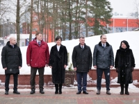 Representatives of Belarusian NPP honored the memory of the defenders of the Fatherland and the Armed Forces of the Republic of Belarus